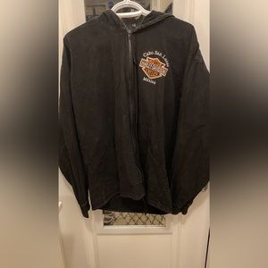 Size 40 Vintage Harley windbreaker with hood